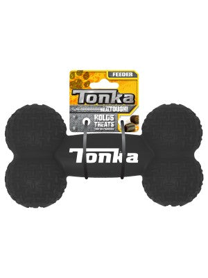 TONKA Diamond Plate Feeder Bone Black 20cm image 0