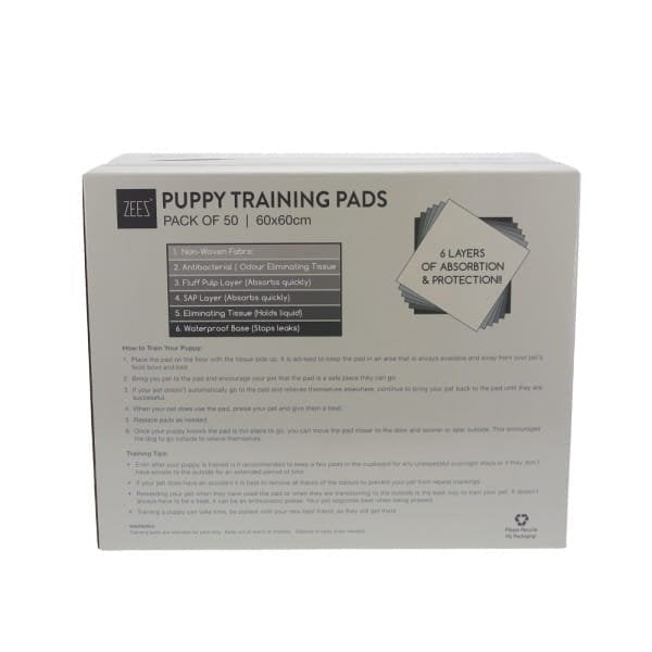 Zees Puppy Training Pads 50pk image 1