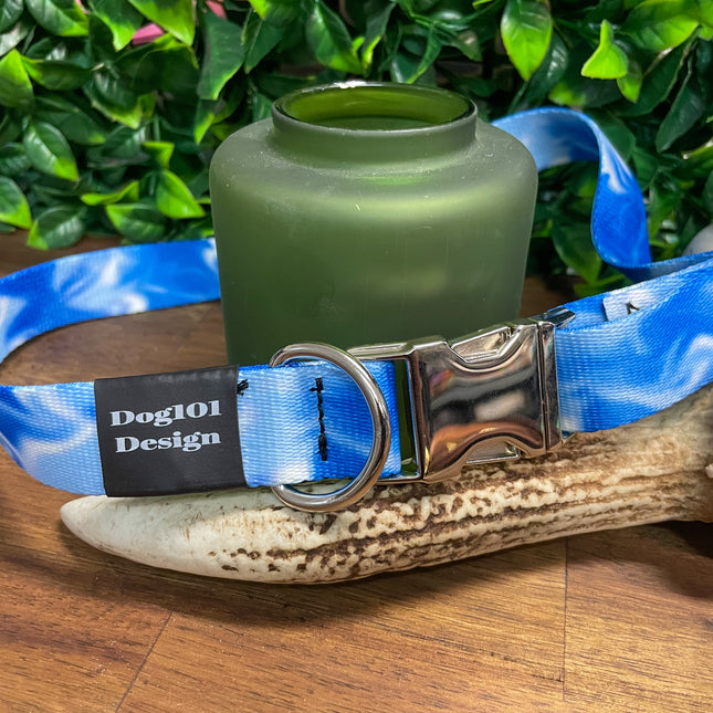 Blue Smoke Metal Clip Collar image 1