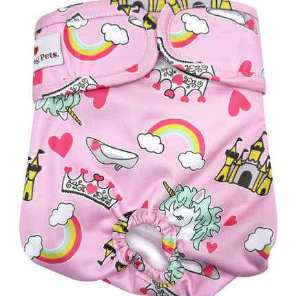 S Washable Dog Nappies - Pink image 0