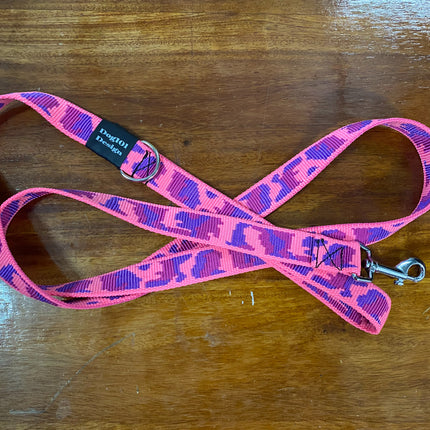 Adult Dog Fancy Pink Camo 1.5m x 25mm Lead image 1