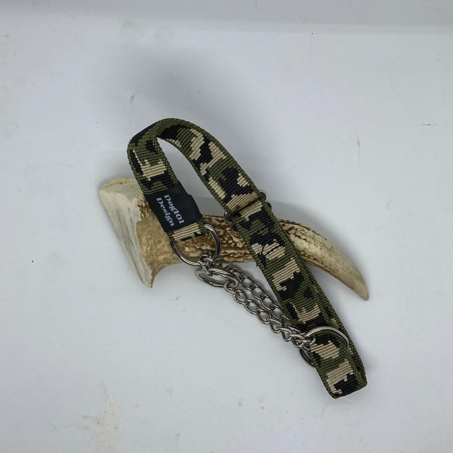 Green Camo Martingale Collar image 0