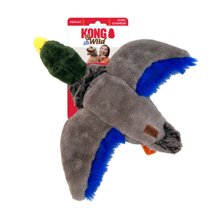KONG Wild Low Stuff Mallard Medium Plush Squeaky Toy For Dogs image 0