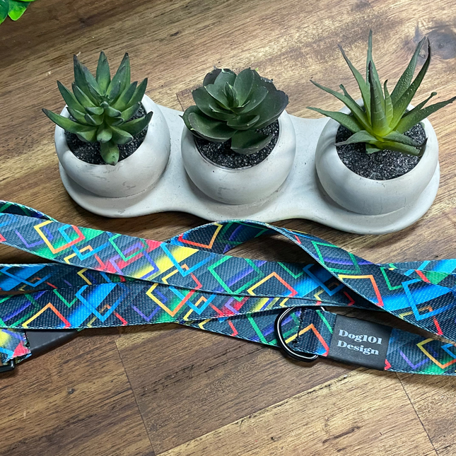 Adult Dog Fancy Geometric 1.5m x 25mm Lead image 0