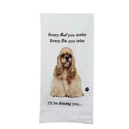 Tea Towel - Cocker Spaniel Kitchen Towel image 0