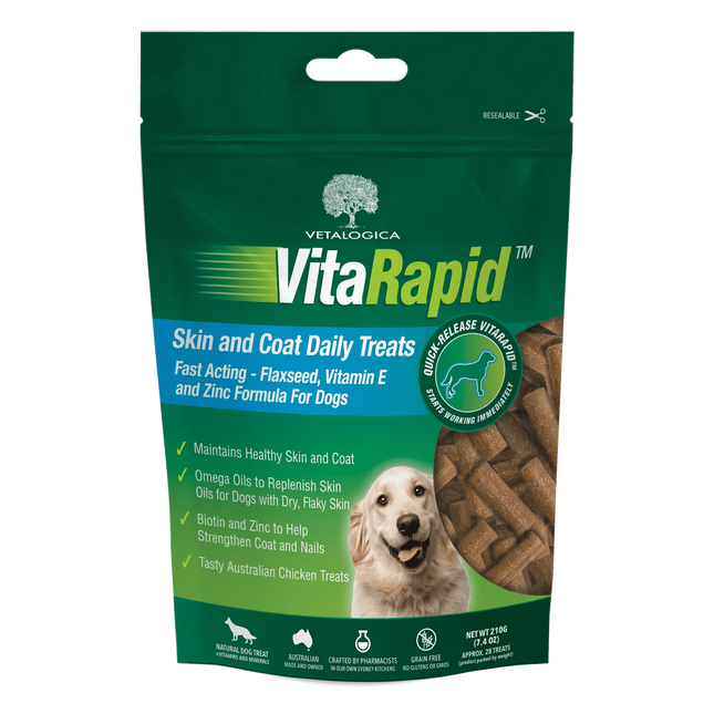 Vetalogica VitaRapid® Skin & Coat Daily Treats For Dogs - 210g image 0