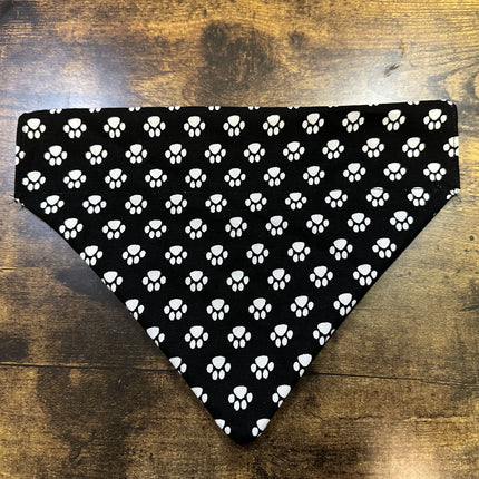 Black with White Paws Bandanna image 1
