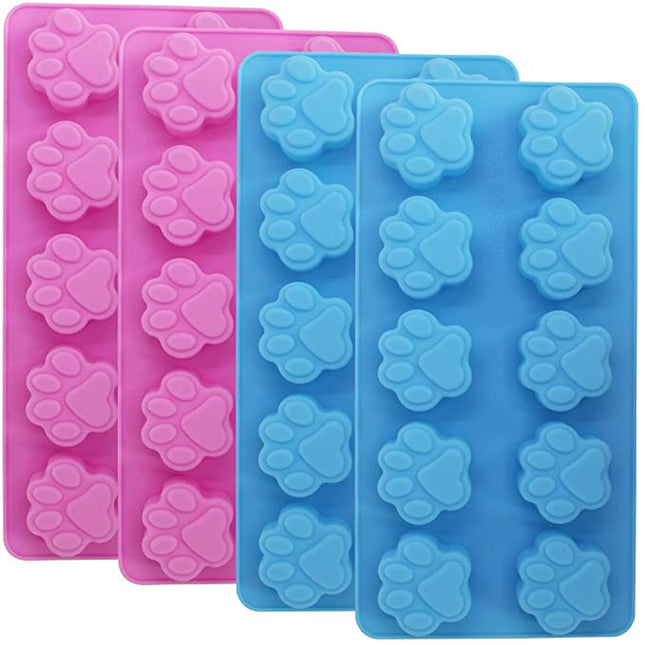 Paw Print Pink Silicone Mould image 0