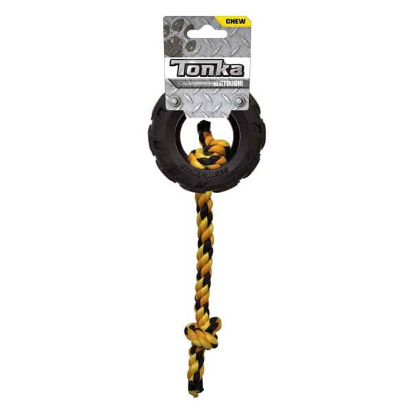 Tonka Mighty Chomp Tyre w/Rope 10cm image 0
