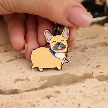 Keyring - Frenchie  - Fawn image 0