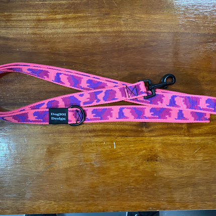 Adult Dog Fancy Pink Camo 1.5m x 25mm Lead image 0