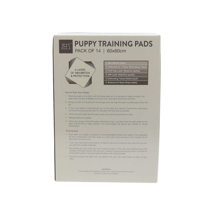 Zees Puppy Training Pads 14pk image 1