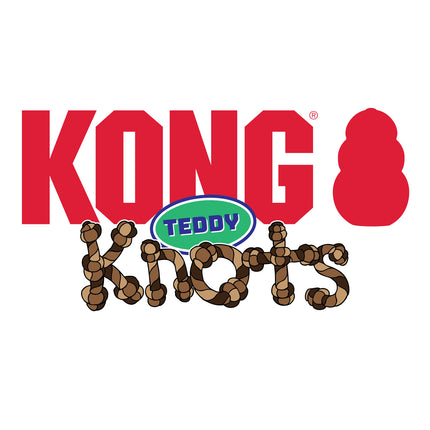 KONG Knots Teddy Plush Squeaky Assorted Small Toy image 2