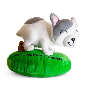 "Eat, Sleep, Poop" - Frenchie Plush image 0