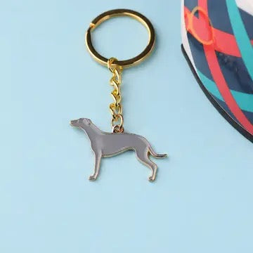 Keyring - Greyhound - Blue/Light Grey image 0