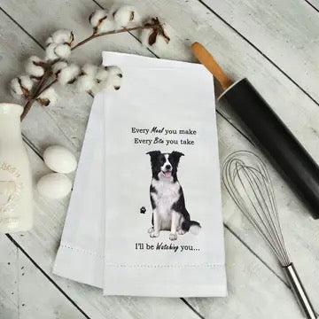 Tea Towel - Border Collie Kitchen Towel image 0