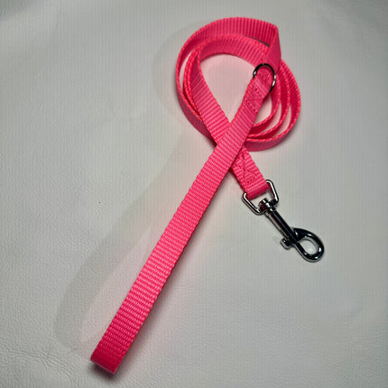 Puppy/Small Dog Bright Pink 1.2m x 15mm Lead image 0