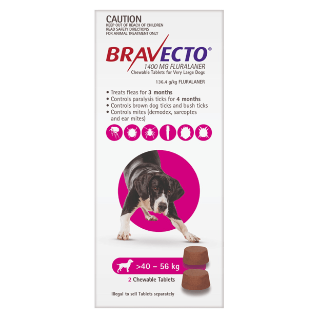 Bravecto Chew Purple for Very Large Dogs image 0