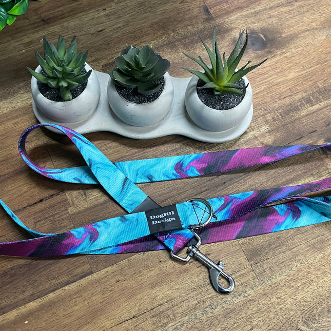 Adult Dog Fancy Purple Smoke 1.5m x 25mm Lead  image 1