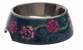 Rogz Bubble Bowl - Denim Rose image 0