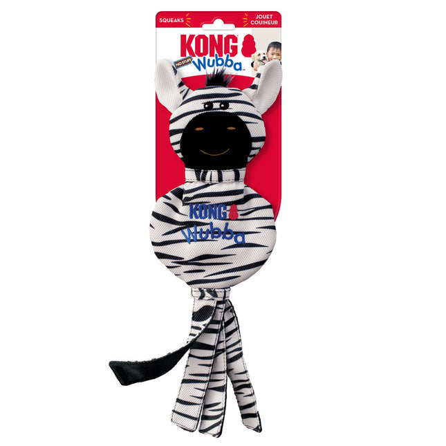 KONG® Wubba No Stuff Zebra Lg image 0