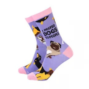 Socks - I Prefer Dogs - Women image 0