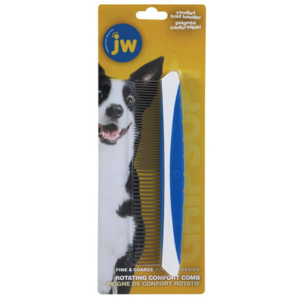 JW GripSoft ROTATING COMFORT COMB Fine & Coarse 20cm image 0