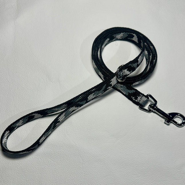 Puppy/Small Dog Black Camo 1.2m x 15mm Lead image 0