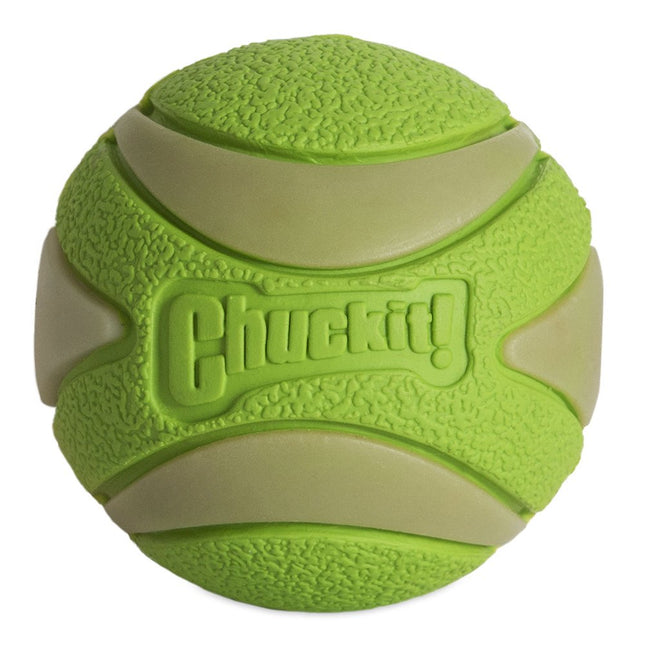 Chuckit! MAX GLOW ULTRA SQUEAKER BALL Medium 6cm - 1pk image 1