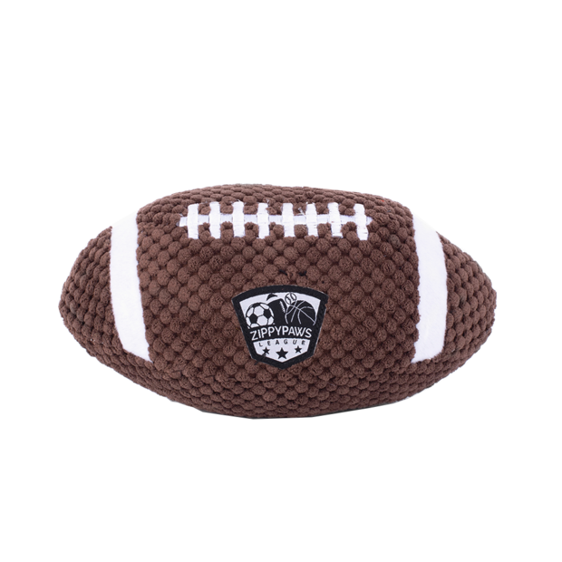 ZIPPYPAWS Sportsballz Football Squeaky Soft Dog Toy image 0