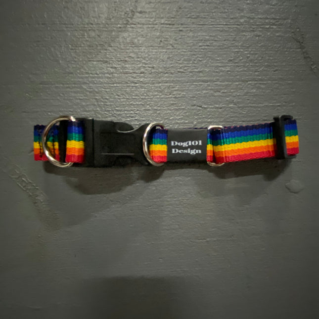 Rainbow - Black Clip Double Up Collar image 0