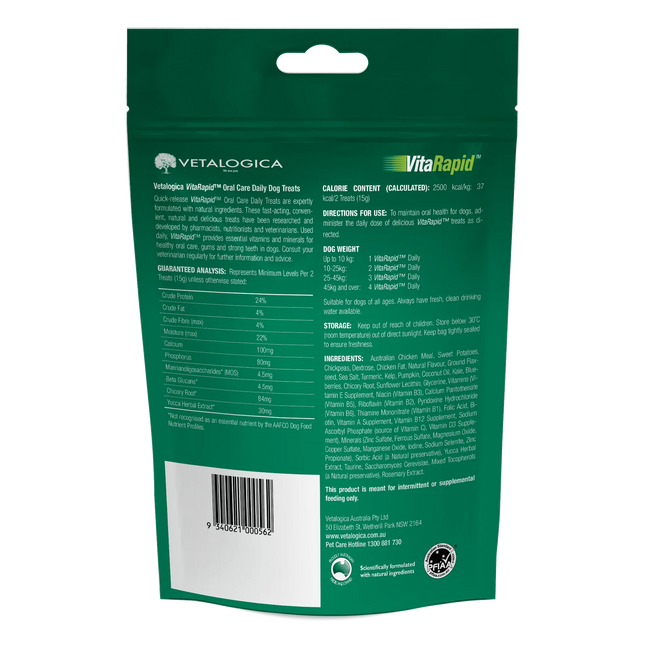 Vetalogica - VitaRapid® Oral Care Daily Treats For Dogs 210g image 1