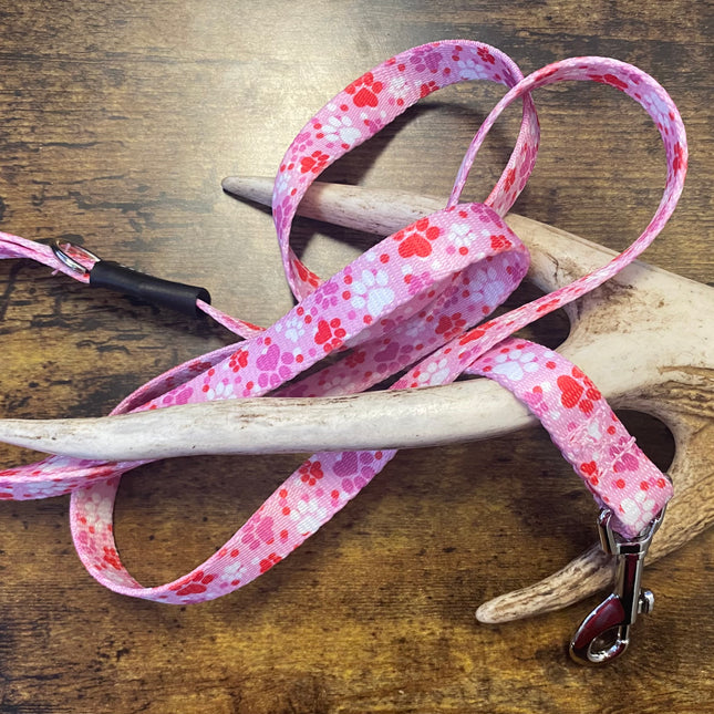 Puppy/Small Dog Paws Webbing 1.2m x 16mm Lead  image 0