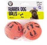 Rubber Dog Balls - Orange image 0