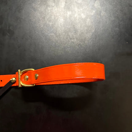 Hand Painted Leather -  Orange image 0