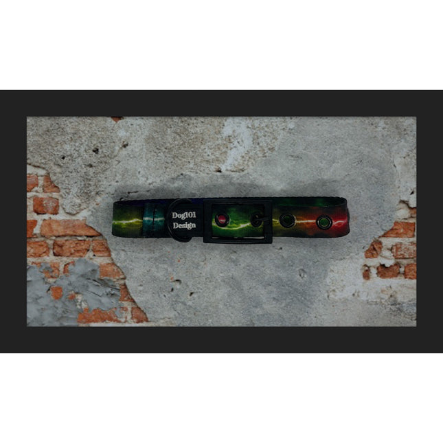 Rainbow Lightning Buckle Collar image 0