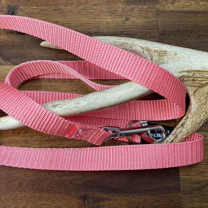 Puppy/Small Dog Plain 1.2m x 20mm Light Pink Lead image 0