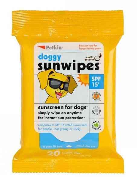 Petkin Doggy Sunwipes Sp15* 20Pk image 0