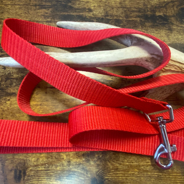 Adult Dog Plain Red 1.5m x 25mm Lead image 0