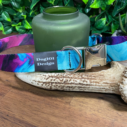 Purple Smoke Metal Clip Collar image 0