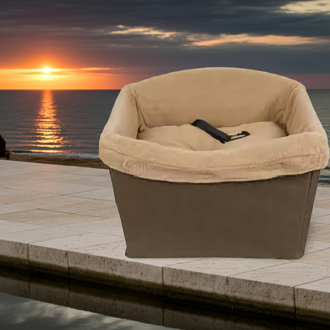 PetSafe Happy Ride brown dog safety seat