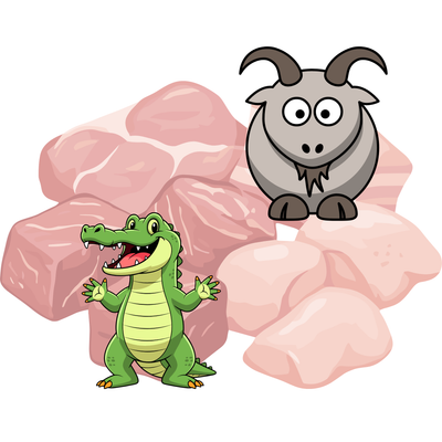 Crocodile and Goat