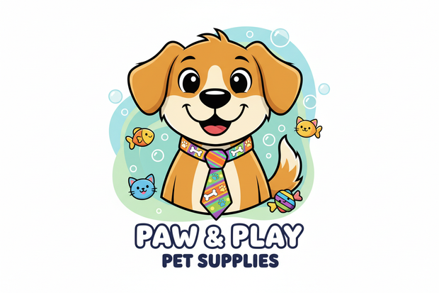 a cartoon dog with a novelty tie