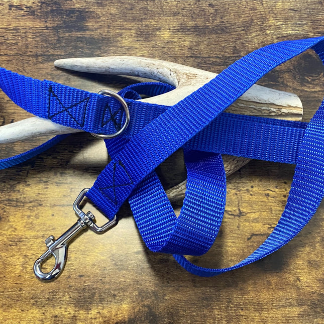 Adult Dog Plain Royal Blue 1.5m x 25mm Lead image 0