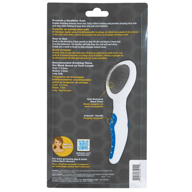 JW GripSoft SOFT PIN SLICKER BRUSH Small 25x12.7cm image 1