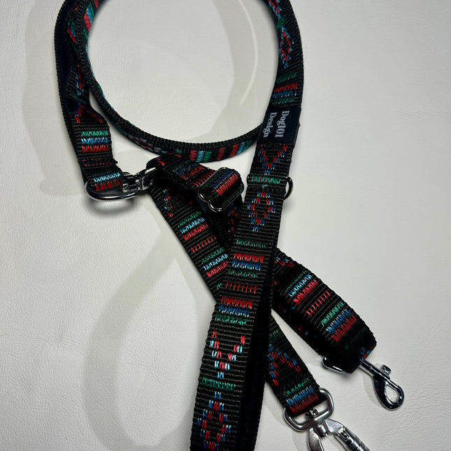 Reactive Fancy Indian Motif Black 1.5m x 25mm Lead image 0