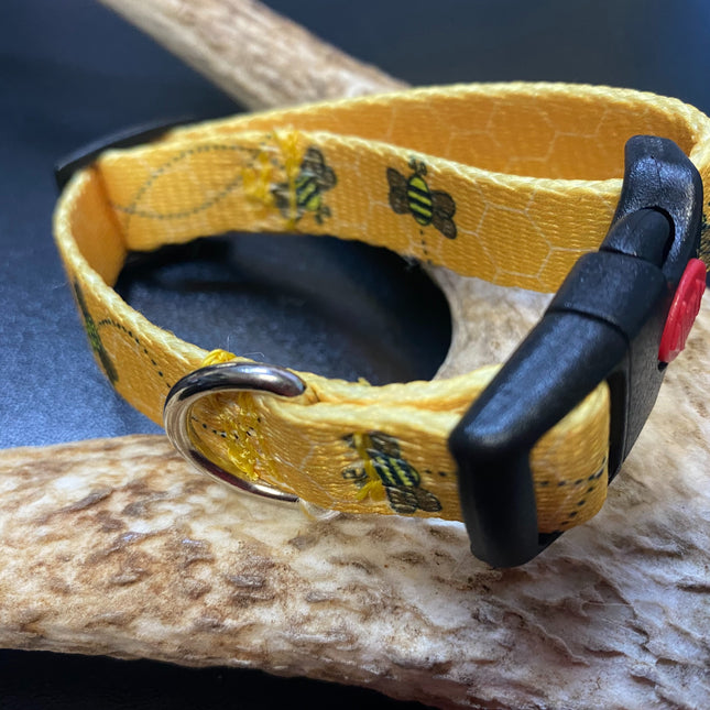 Bee Webbing Collar (Small/Puppy) image 0