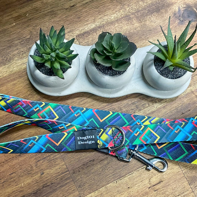 Adult Dog Fancy Geometric 1.5m x 25mm Lead image 1