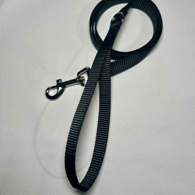 Puppy/Small Dog Plain Black 1.2m x 16mm Lead image 0