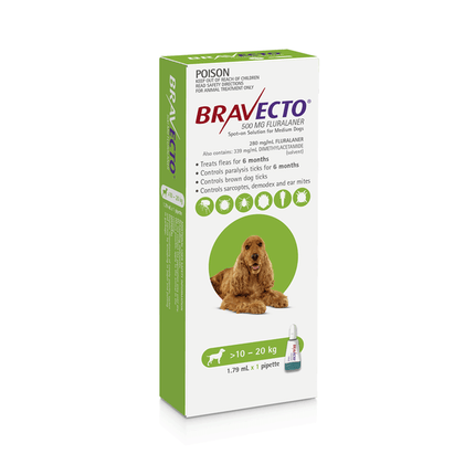Bravecto Spot On For Dogs Green image 0